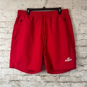 100 Thieves Men's Foundations 100% Nylon Short Size 2XL Red Pockets Embroidered